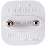 تبدیل دوشاخه برق HADRON مدل A10 مجهز به محافظ surge