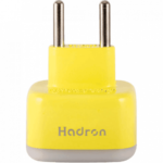 تبدیل دوشاخه برق HADRON مدل A10 مجهز به محافظ surge