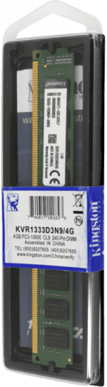 رم دسکتاپ 4 گیگابایت Kingston مدل KVR1333D3N9/4G DDR3 1333MHz