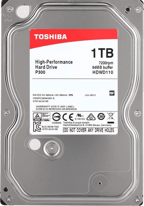 هارد اینترنال 1 ترابایت Toshiba مدل P300 HDWD110
