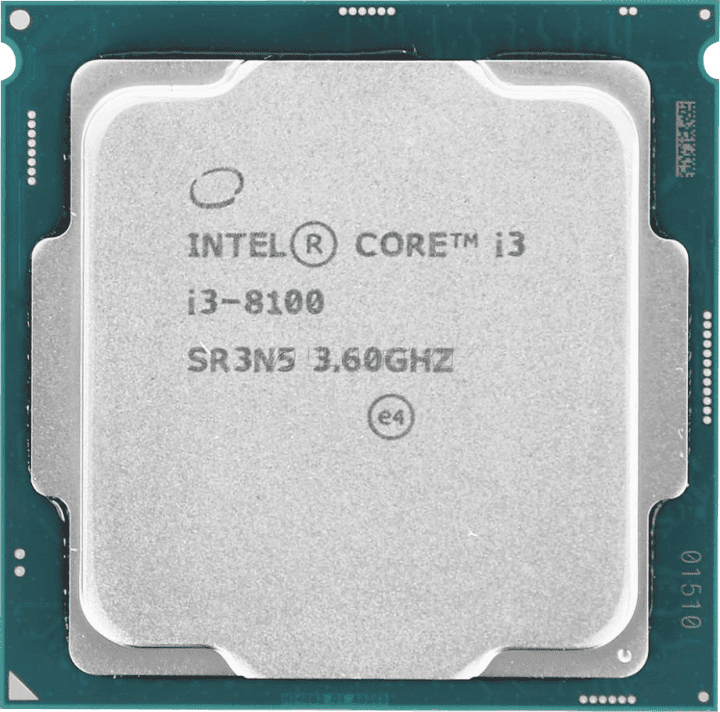 پردازنده Intel مدل Core i3 8100