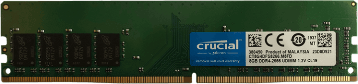 رم کامپیوتر 8 گیگابایت DDR4 2666 مگاهرتز Crucial DDR4 2666 (2400)MHz