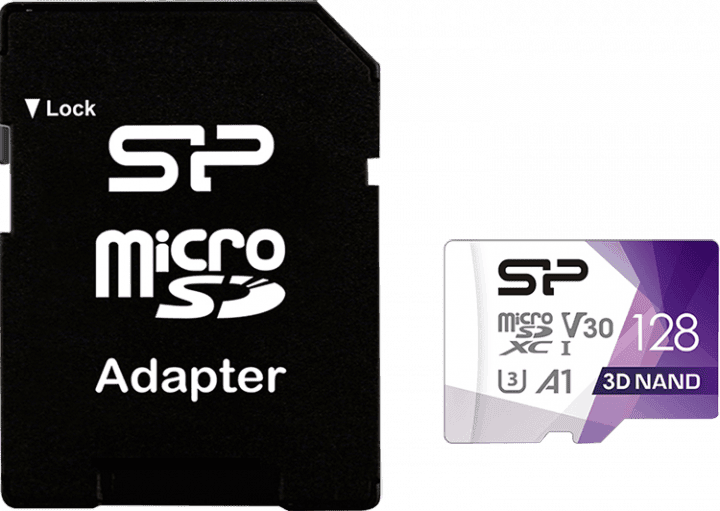 مموری کارت 128 گیگابایت Silicon Power مدل SUPERIOR PRO همراه با آداپتور