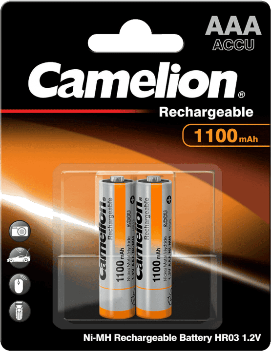 باتری نیم قلمی قابل شارژ CAMELION ظرفیت 1100 ميلی آمپر ساعت
