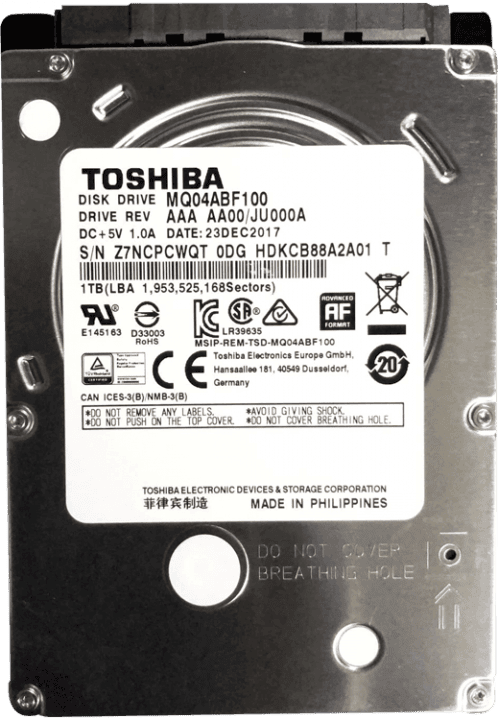 هارد لپ تاپ 1 ترابایت Toshiba مدل MQ04ABF100