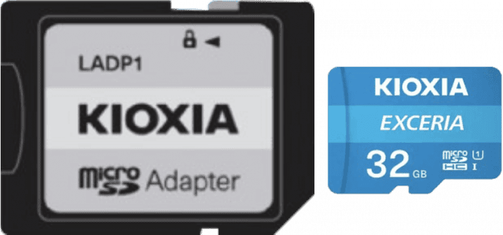 مموری کارت 32 گیگابایت KIOXIA مدل EXCERIA همراه با آداپتور