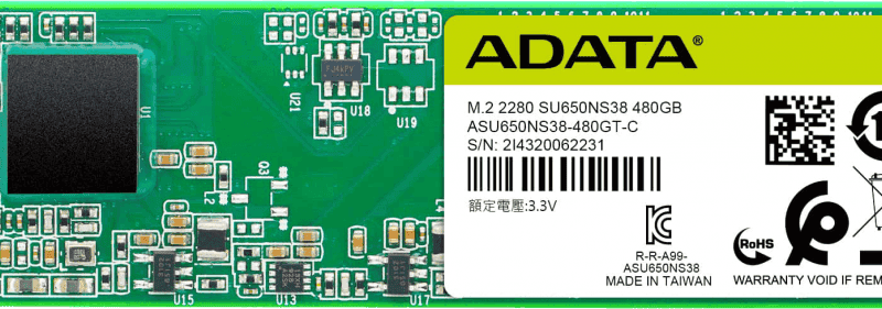 حافظه SSD اینترنال 480 گیگابایت Adata مدل ULTIMATE SU650 M.2