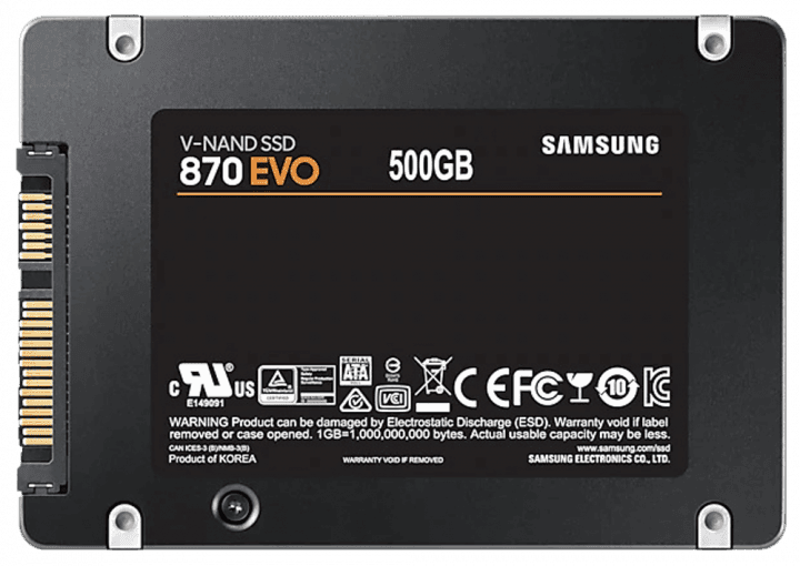 حافظه SSD اینترنال 500 گیگابایت Samsung مدل 870 EVO
