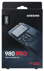حافظه SSD اینترنال 250 گیگابایت Samsung مدل 980 PRO NVMe M.2