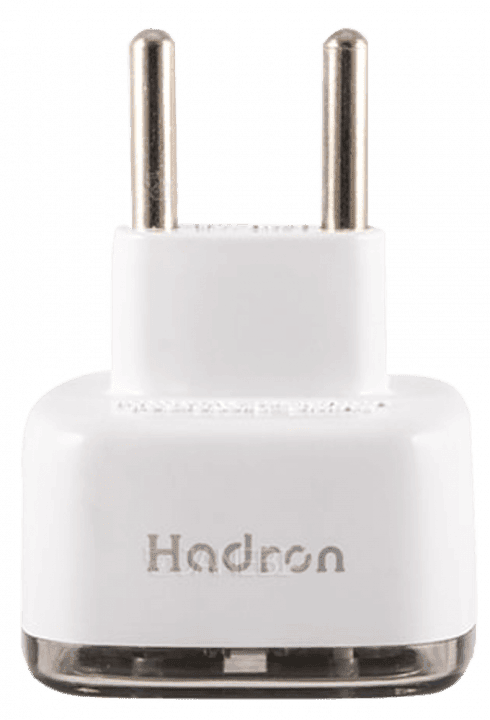 تبدیل دوشاخه برق HADRON مدل HTH-A10E مجهز به محافظ surge