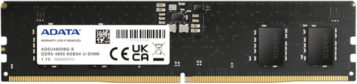 رم دسکتاپ 8 گیگابایت Adata مدل AD5U48008G-S DDR5 4800MHz