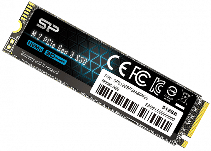 حافظه SSD اینترنال 512 گیگابایت Silicon Power مدل P34A60 NVMe M.2
