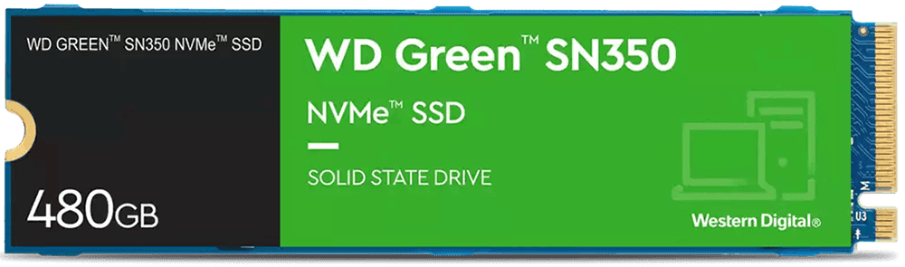 حافظه SSD اینترنال 480 گیگابایت WD مدل GREEN SN350 WDS480G2G0C M.2