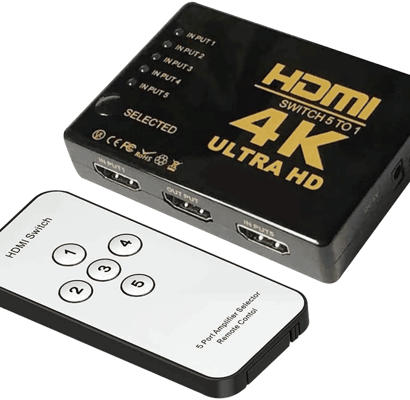 سوییچ HDMI 4K پنج پورت D-NET