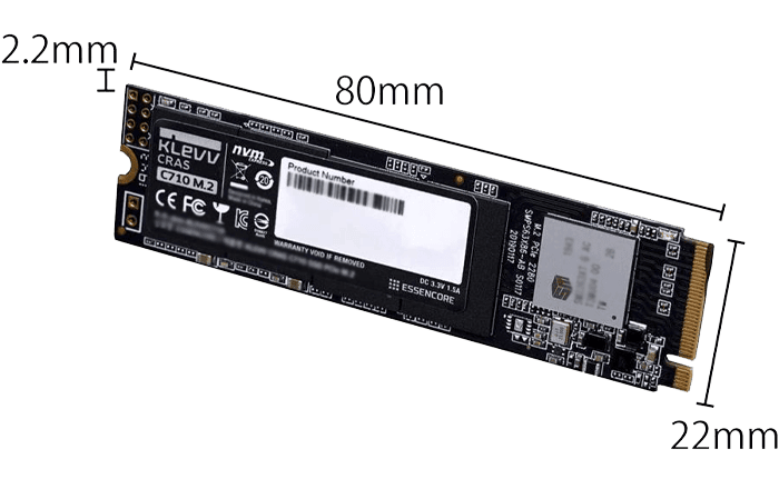حافظه SSD اینترنال 256 گیگابایت KLEVV مدل CRAS C710 M.2