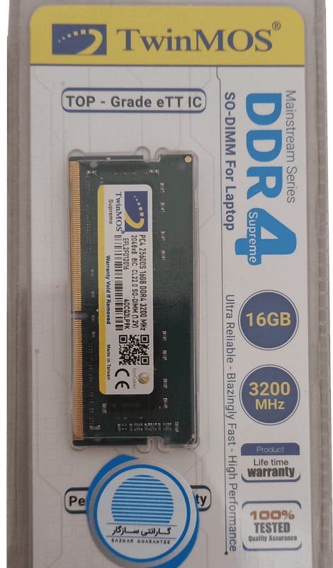 رم لپ تاپ 16 گیگابایت TwinMOS مدل DDR4 3200MHz