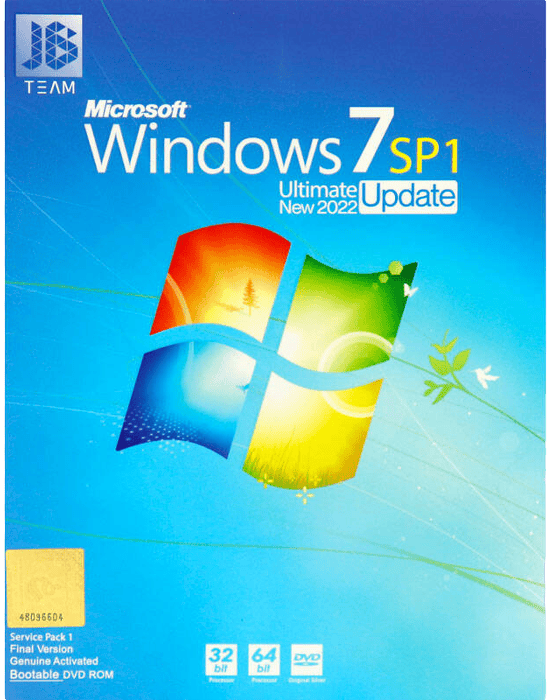 سیستم عامل Windows 7 SP1 Ultimate New 2022 Update نسخه 32 و 64 بیتی شرکت JB-TEAM