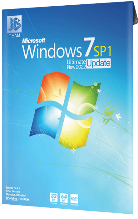 سیستم عامل Windows 7 SP1 Ultimate New 2022 Update نسخه 32 و 64 بیتی شرکت JB-TEAM