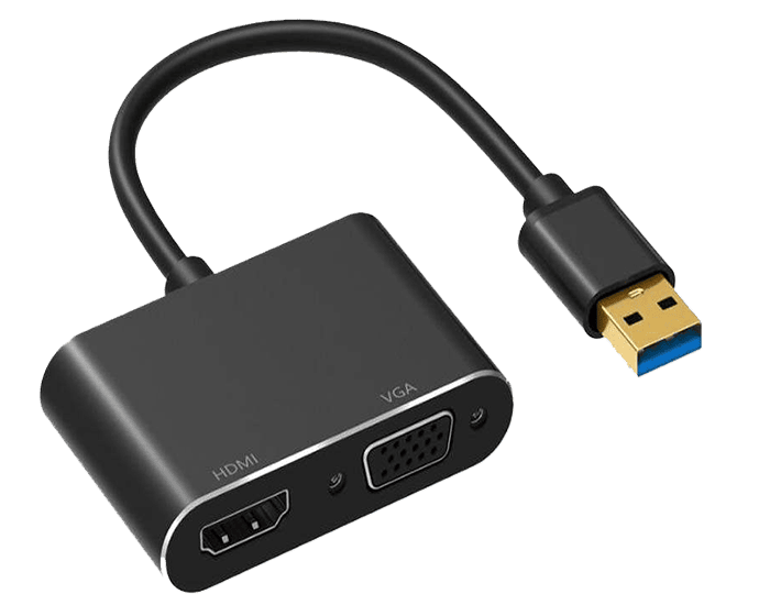 تبدیل USB به HDMI و VGA وی نت