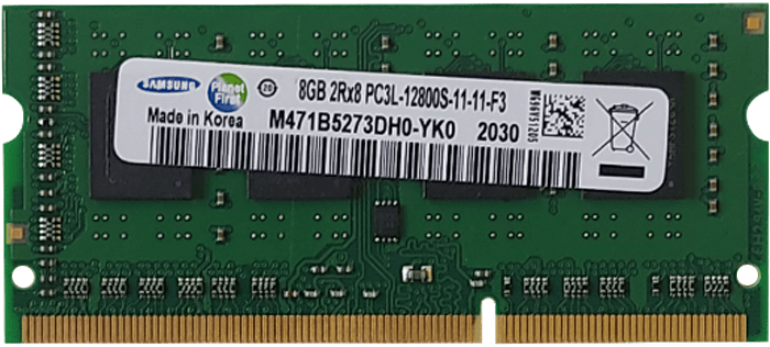 رم لپ تاپ 8 گیگابایت Samsung مدل M471B5273DH0-YK0 DDR3 1600MHz
