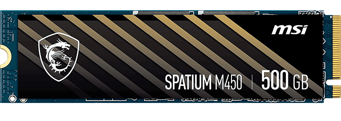 حافظه SSD اینترنال 500 گیگابایت MSI مدل SPATIUM M450 NVME M.2