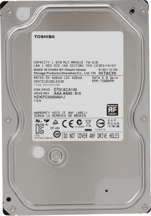 هارد اینترنال 1ترابایت Toshiba مدل DT01ACA100
