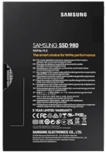 حافظه SSD اینترنال 500 گیگابایت Samsung مدل 980 NVMe M.2