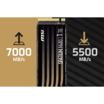 حافظه SSD اینترنال 1 ترابایت MSI مدل SPATIUM M460 NVME M.2