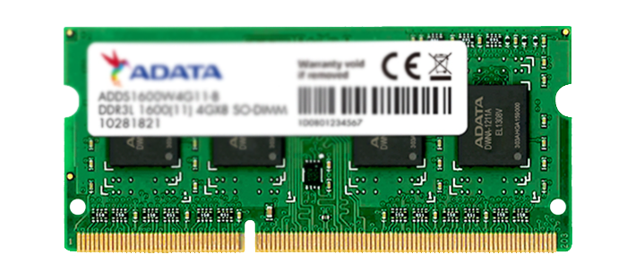 رم لپ تاپ 4 گیگابایت Adata DDR3L 1600MHz
