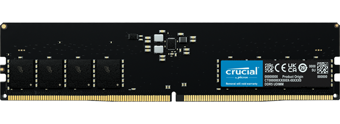 رم دسکتاپ (16GB*1) 16 گیگابایت Crucial مدل CT16G48C40U5 DDR5 4800MHz