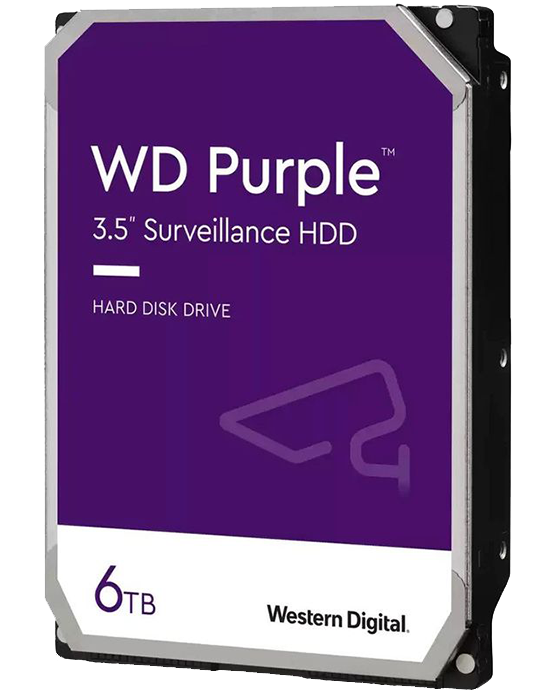 هارد اینترنال 6 ترابایت WD مدل Purple Surveillance WD63PURU