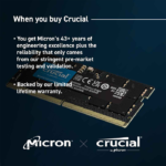 رم لپ تاپ 32 گیگابایت Crucial مدل CT32G48C40S5 DDR5 4800MHz