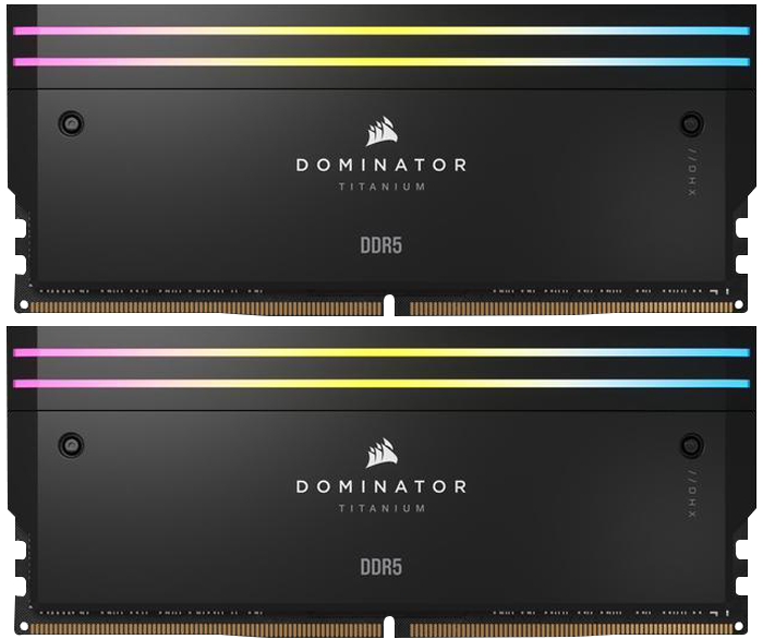 رم دسکتاپ (16GB*2) 32 گیگابایت Corsair مدل DOMINATOR TITANIUM RGB DDR5 6600MHz