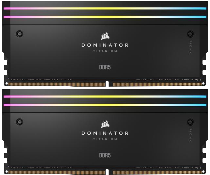 رم دسکتاپ (32GB*2) 64 گیگابایت Corsair مدل DOMINATOR TITANIUM RGB DDR5 6600MHz