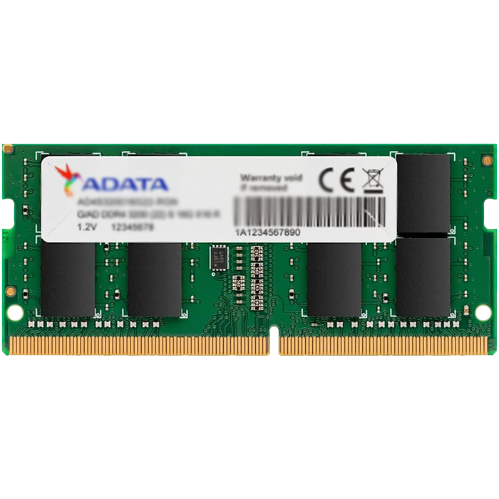 رم لپ تاپ 8 گیگابایت Adata مدل AD4S32008G22 DDR4 3200MHz