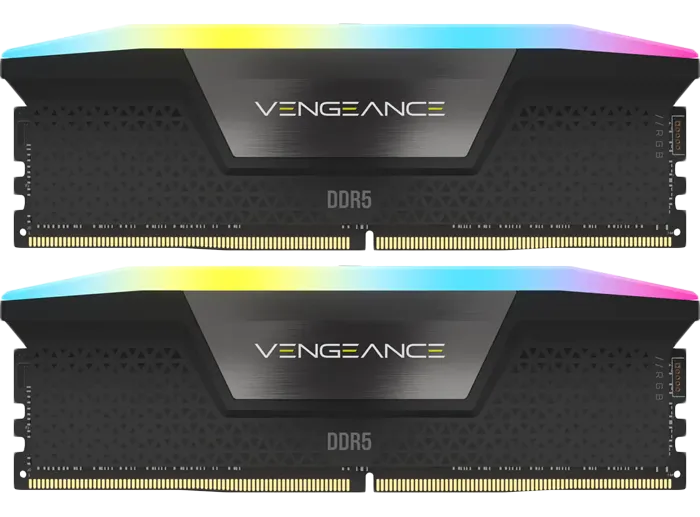 رم دسکتاپ (32GB*2) 64 گیگابایت Corsair مدل VENGEANCE RGB DDR5 6000MHz