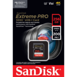 مموری کارت 256 گیگابایت Sandisk مدل Extreme PRO کلاس 10 استاندارد UHS-I U3