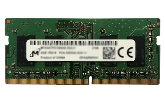 رم لپ تاپ 4 گیگابایت Micron مدل MTA4ATF51264HZ-3G2J1 DDR4 3200MHz