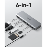 هاب 6 پورت Anker مدل A8363 541 6-in-1 USB-C