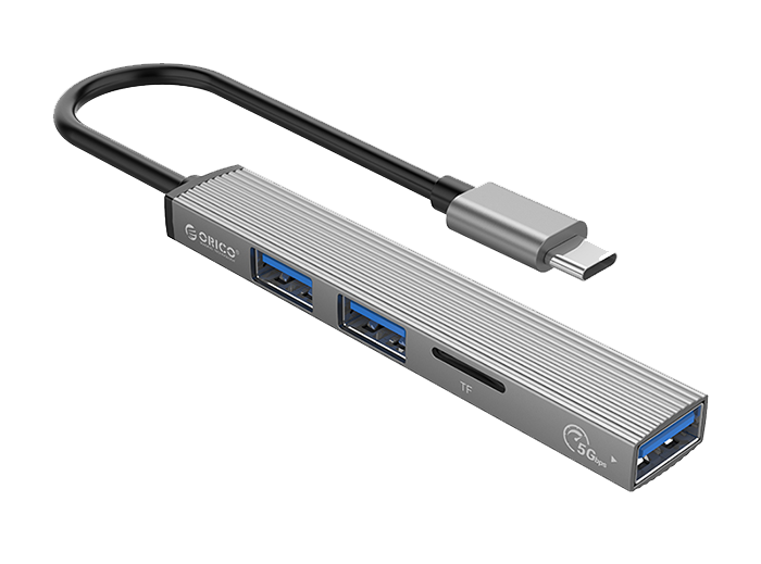 هاب 4 پورت Type-C به USB3.0 اوریکو مدل AH-A12F-GY-BP